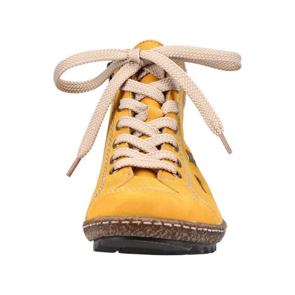Rieker Synthetic Material Women's short boots | L7543 Ankle Boots - Yellow | Free Delivery