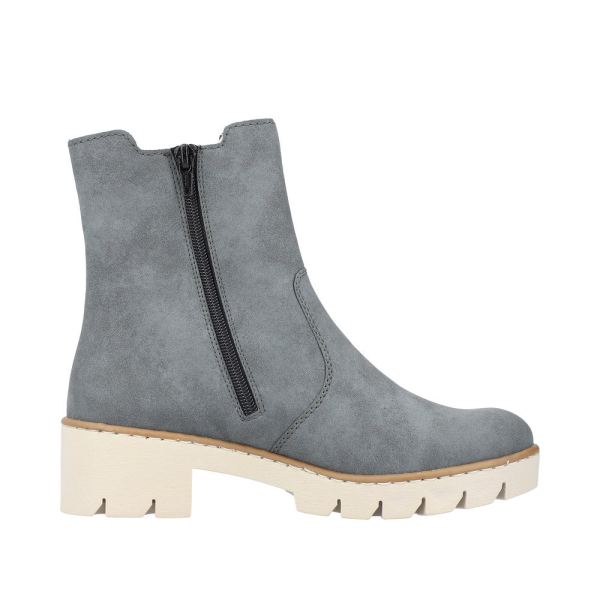 Rieker Synthetic Material Women's mid height boots| X5780 Mid-height Boots - Blue | Free Delivery