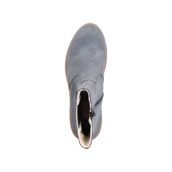Rieker Synthetic Material Women's mid height boots| X5780 Mid-height Boots - Blue | Free Delivery