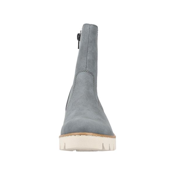 Rieker Synthetic Material Women's mid height boots| X5780 Mid-height Boots - Blue | Free Delivery