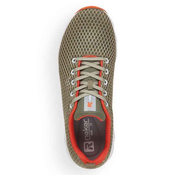 Rieker EVOLUTION Men's shoes | Style 07804 Athletic Lace-up - Green | Free Delivery