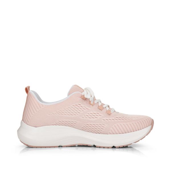 Rieker EVOLUTION Women's shoes | Style 42103 Athletic Lace-up - Pink | Free Delivery
