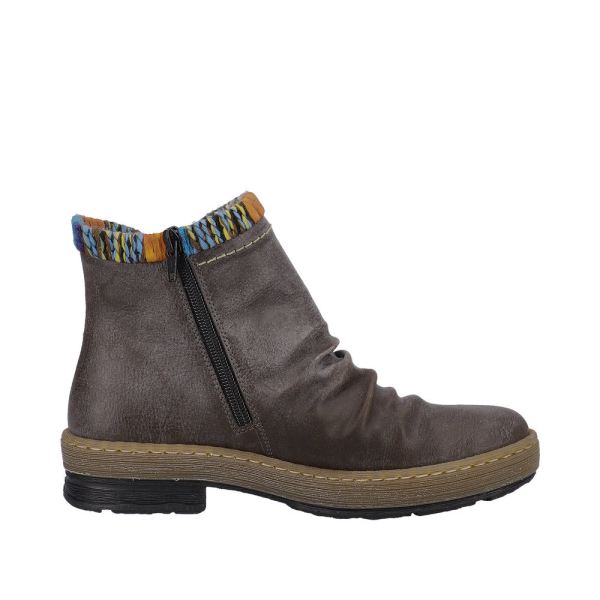 Rieker Synthetic Material Women's short boots| Z6755 Ankle Boots - Brown | Free Delivery