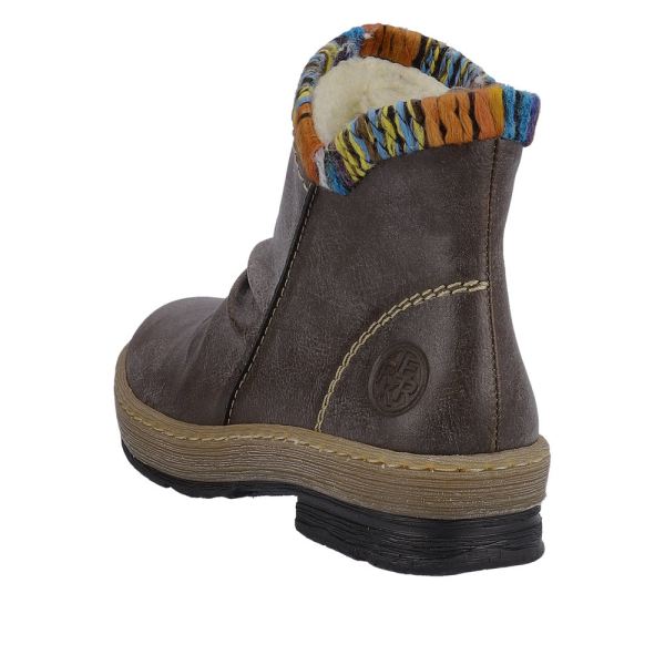Rieker Synthetic Material Women's short boots| Z6755 Ankle Boots - Brown | Free Delivery