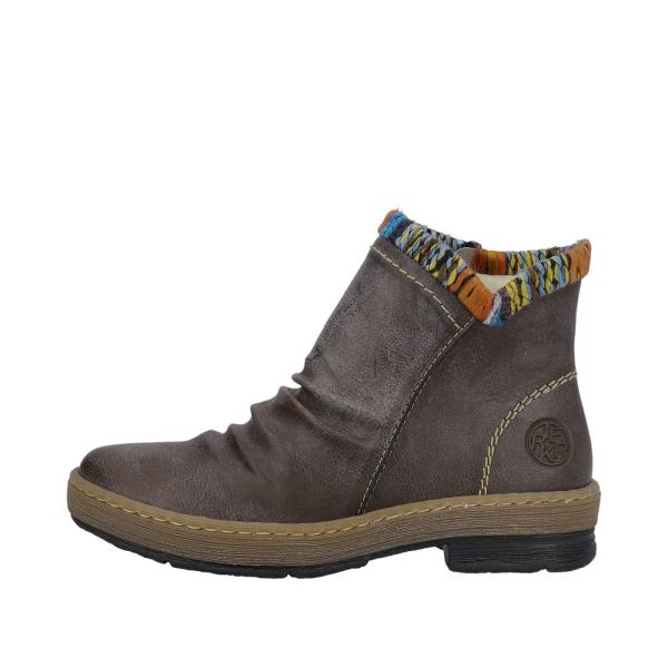 Rieker Synthetic Material Women's short boots| Z6755 Ankle Boots - Brown | Free Delivery