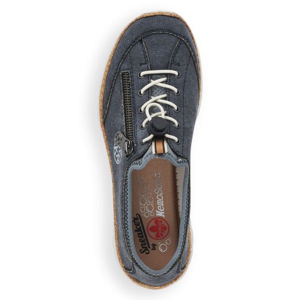 Rieker Women's shoes | Style N4263 Athletic Slip-on - Blue | Free Delivery