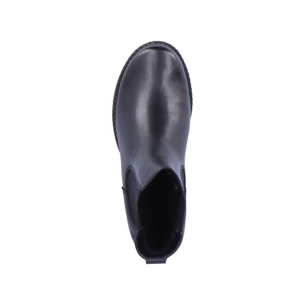 Remonte Leather Women's mid height boots| D4375 Ankle Boots - Black | Free Delivery
