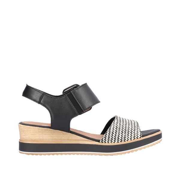 Remonte Women's sandals | Style D6453 Dress Sandal - Black Combination | Free Delivery