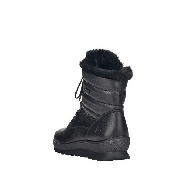 Remonte Leather Women's Mid Height Boots| R8480-01 Mid-height Boots - Black | Free Delivery