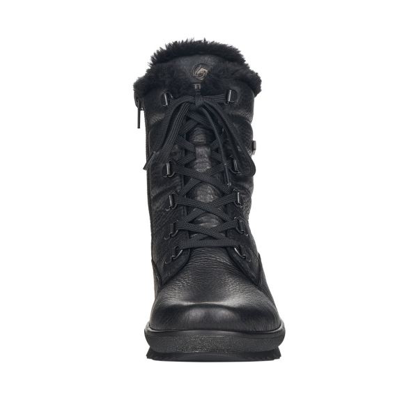 Remonte Leather Women's Mid Height Boots| R8480-01 Mid-height Boots - Black | Free Delivery