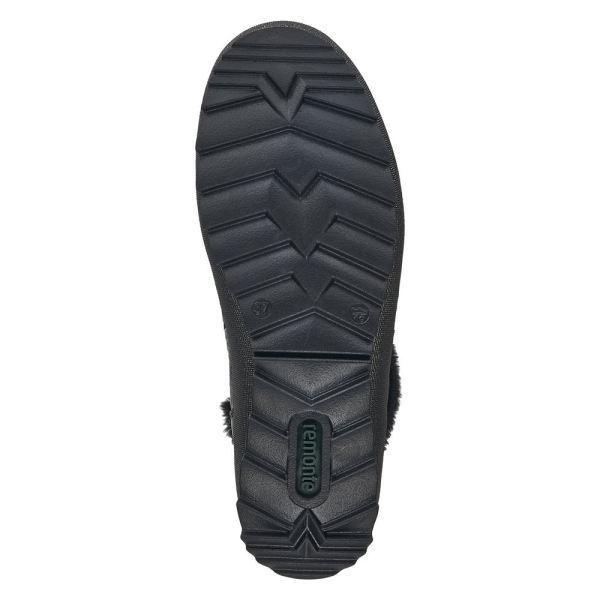 Remonte Leather Women's Mid Height Boots| R8480-01 Mid-height Boots - Black | Free Delivery