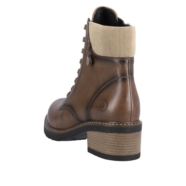 Remonte Leather Women's mid height boots| D1A70 Mid-height Boots - Brown | Free Delivery