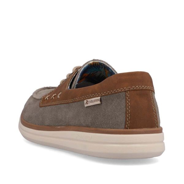 Rieker EVOLUTION Men's shoes | Style U0601 Casual Lace-up - Grey Combination | Free Delivery
