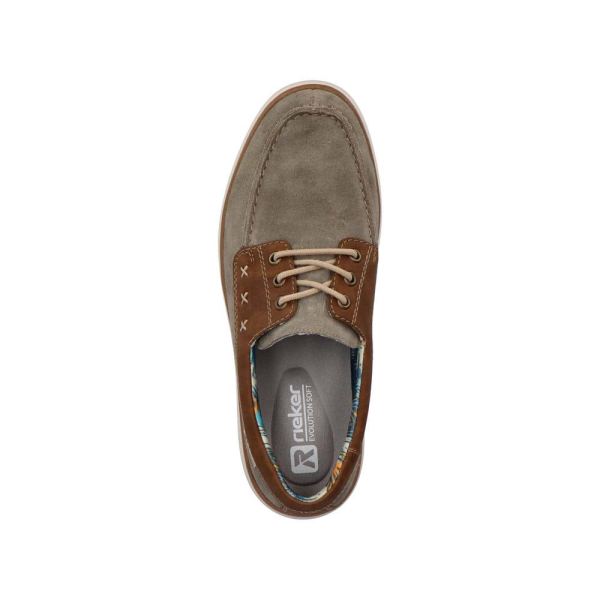 Rieker EVOLUTION Men's shoes | Style U0601 Casual Lace-up - Grey Combination | Free Delivery