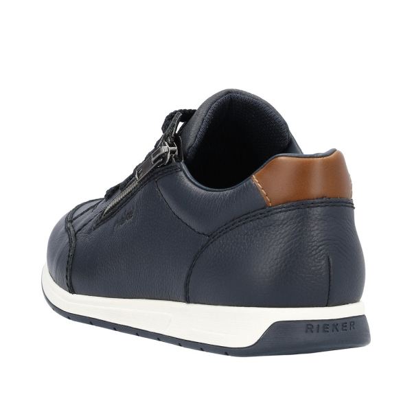 Rieker Men's shoes | Style 11903 Casual Lace-up with zip - Blue | Free Delivery