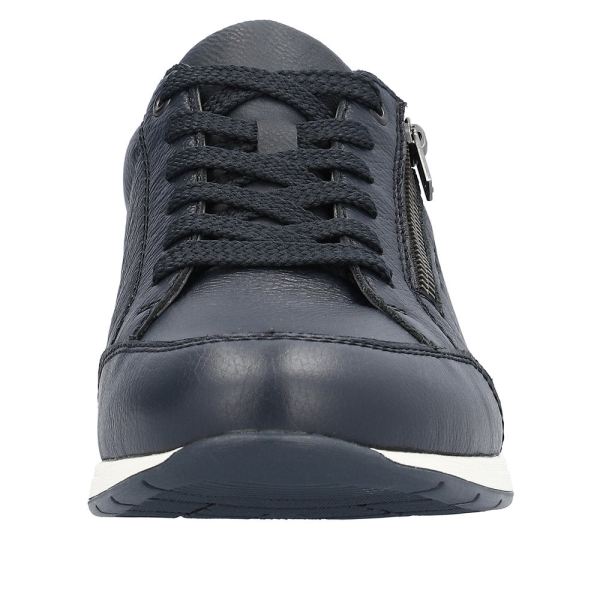 Rieker Men's shoes | Style 11903 Casual Lace-up with zip - Blue | Free Delivery