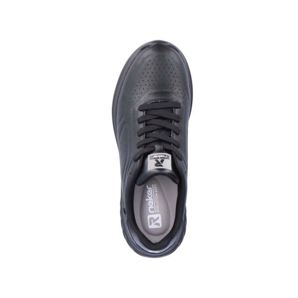 Rieker EVOLUTION Men's shoes | Style U0501 Athletic Lace-up - Black | Free Delivery