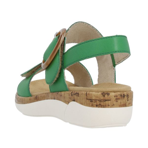 Remonte Women's sandals | Style R6853 Casual Sandal - Green | Free Delivery