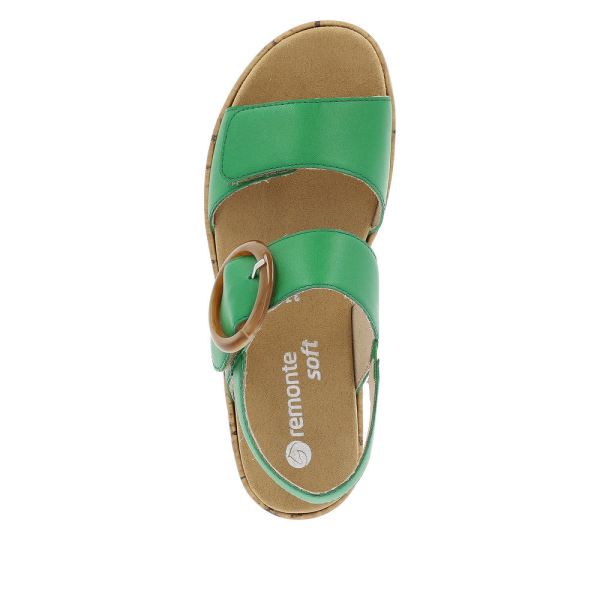 Remonte Women's sandals | Style R6853 Casual Sandal - Green | Free Delivery