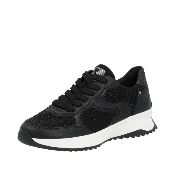 Rieker EVOLUTION Women's shoes | Style W1304 Athletic Lace-up - Black | Free Delivery