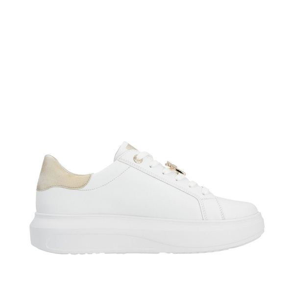 Rieker EVOLUTION Women's shoes | Style W1202 Athletic Lace-up - White Combination | Free Delivery