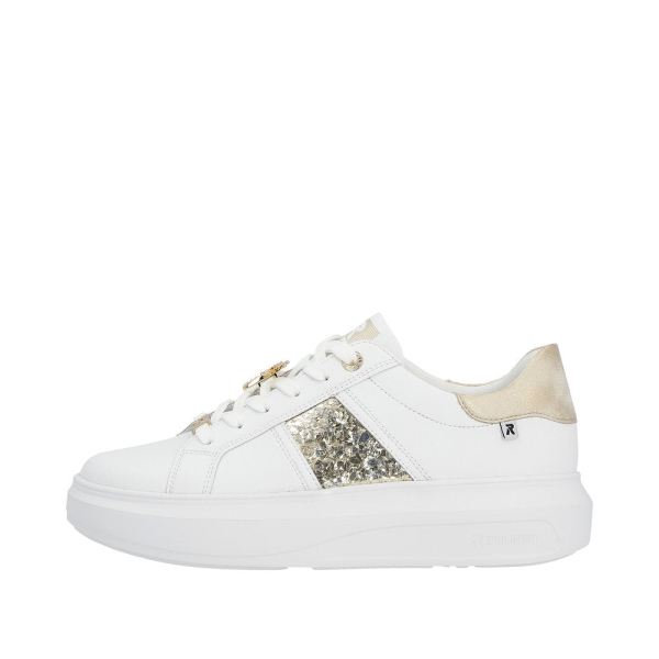Rieker EVOLUTION Women's shoes | Style W1202 Athletic Lace-up - White Combination | Free Delivery