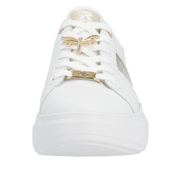 Rieker EVOLUTION Women's shoes | Style W1202 Athletic Lace-up - White Combination | Free Delivery