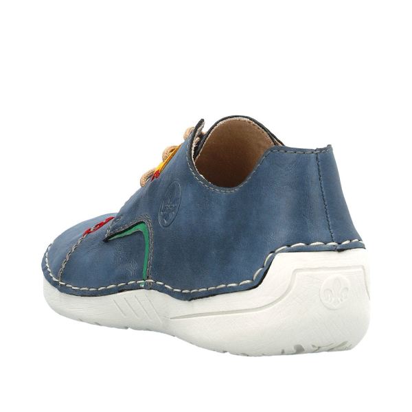Rieker Women's shoes | Style 52528 Casual Lace-up - Blue | Free Delivery