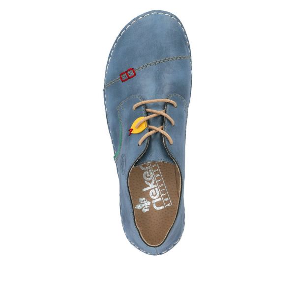 Rieker Women's shoes | Style 52528 Casual Lace-up - Blue | Free Delivery