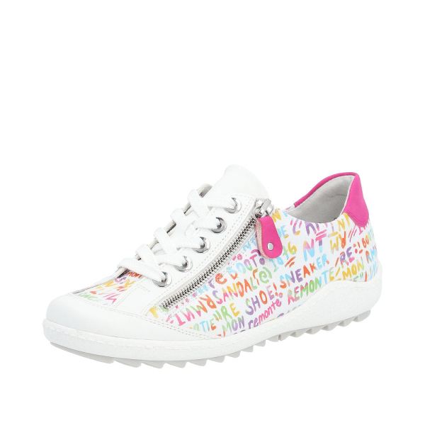 Remonte Women's shoes | Style R1402 Casual Lace-up with zip - Multi | Free Delivery