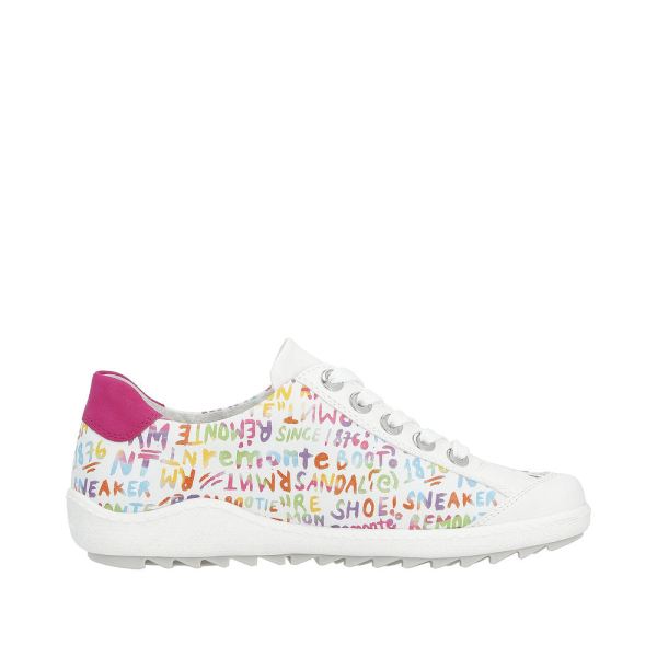 Remonte Women's shoes | Style R1402 Casual Lace-up with zip - Multi | Free Delivery