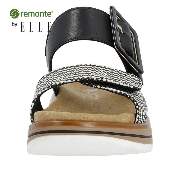 Remonte Women's sandals | Style D1J53 Casual Sandal - Black Combination | Free Delivery