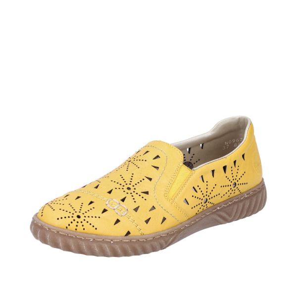 Rieker Women's shoes | Style N0967 Casual Slip-on - Yellow | Free Delivery