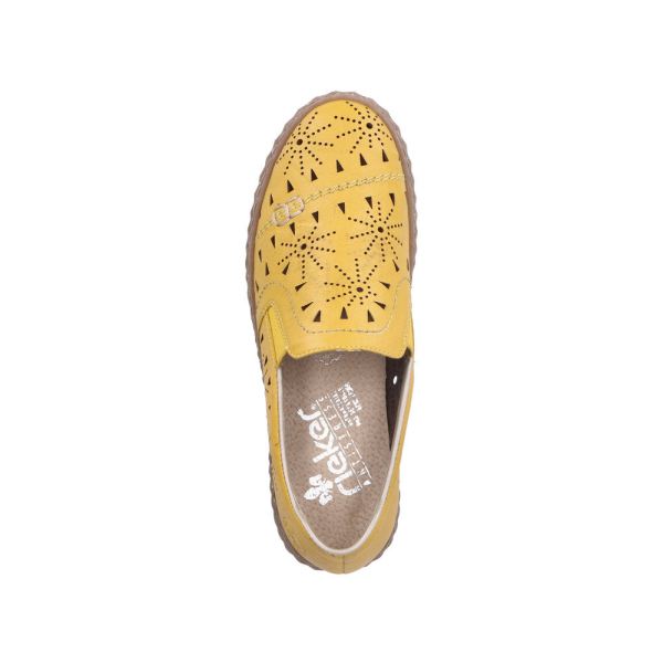 Rieker Women's shoes | Style N0967 Casual Slip-on - Yellow | Free Delivery
