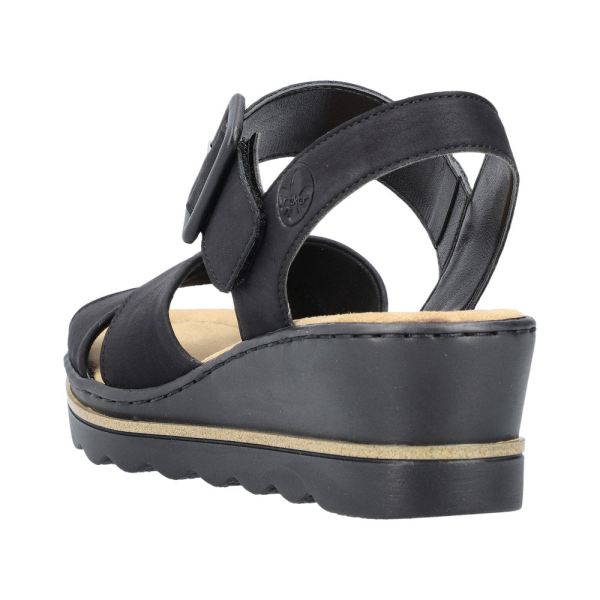 Rieker Women's sandals | Style 67463 Dress Sandal - Black | Free Delivery