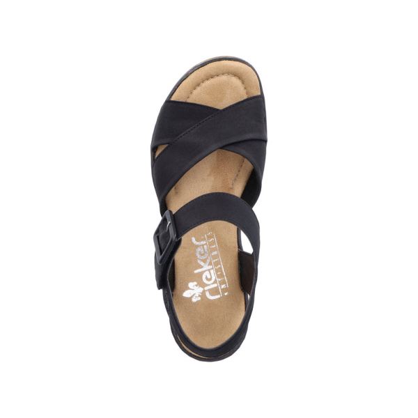 Rieker Women's sandals | Style 67463 Dress Sandal - Black | Free Delivery