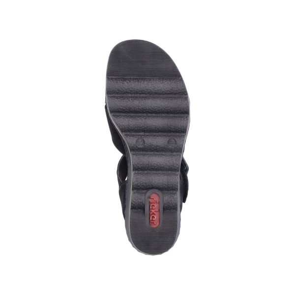 Rieker Women's sandals | Style 67463 Dress Sandal - Black | Free Delivery