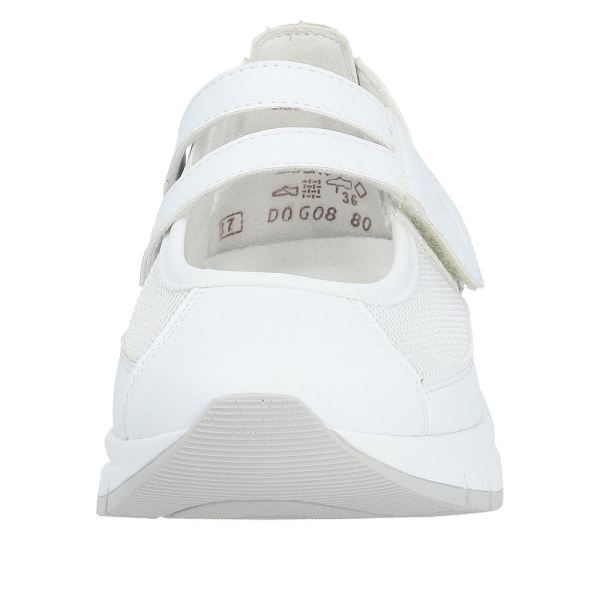 Remonte Women's shoes | Style D0G08 Casual Ballerina with Strap - White Combination | Free Delivery