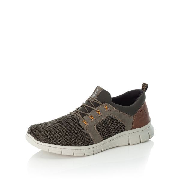 Rieker Men's shoes | Style B7796 Athletic Slip-on - Green | Free Delivery