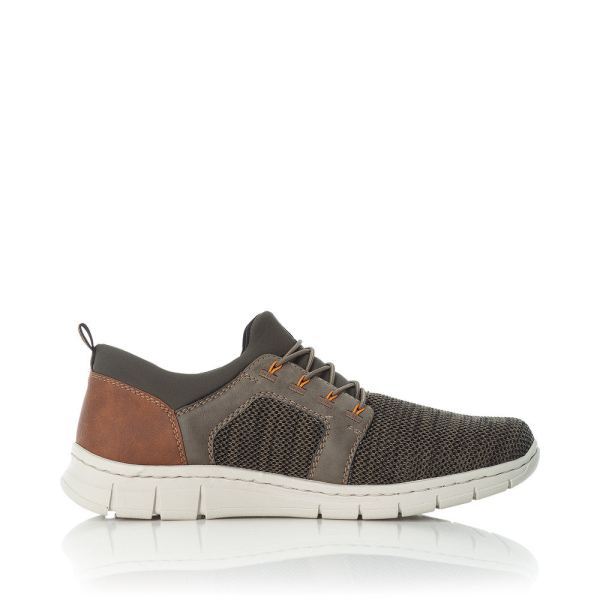 Rieker Men's shoes | Style B7796 Athletic Slip-on - Green | Free Delivery