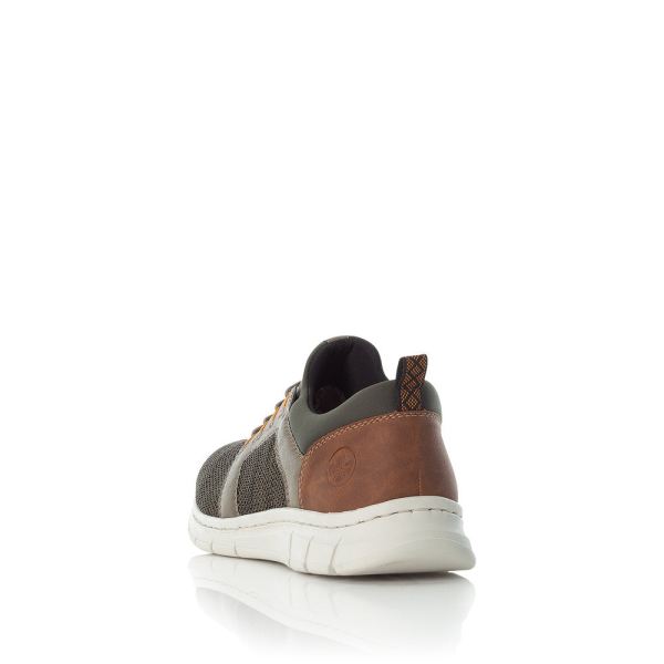 Rieker Men's shoes | Style B7796 Athletic Slip-on - Green | Free Delivery