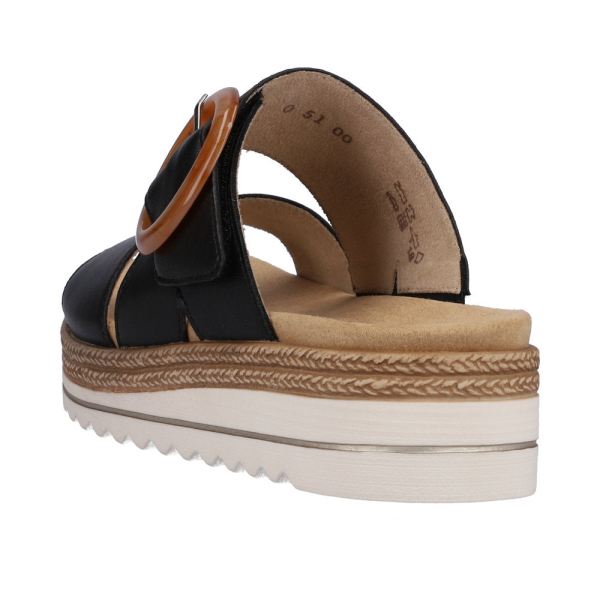 Remonte Women's sandals | Style D0Q51 Casual Mule - Black | Free Delivery