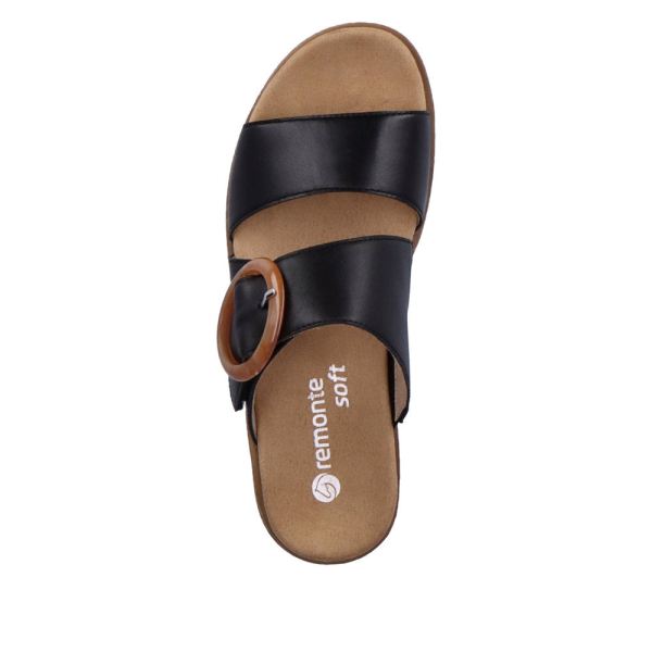 Remonte Women's sandals | Style D0Q51 Casual Mule - Black | Free Delivery