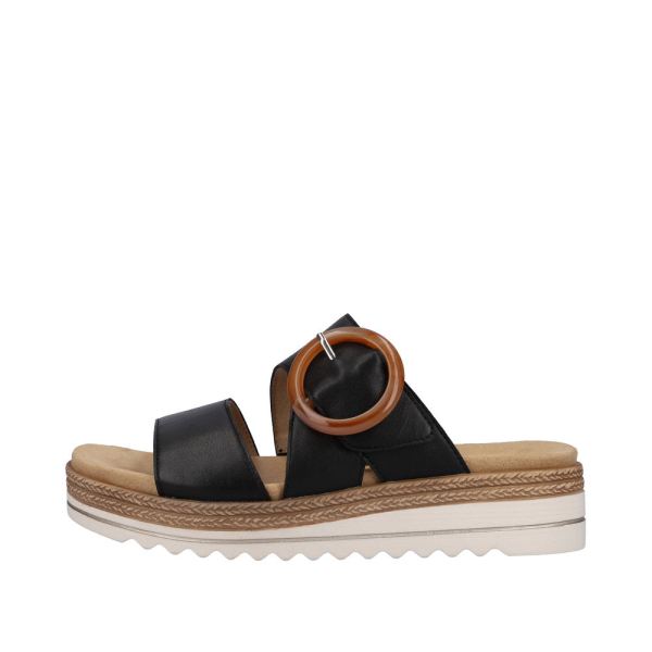 Remonte Women's sandals | Style D0Q51 Casual Mule - Black | Free Delivery