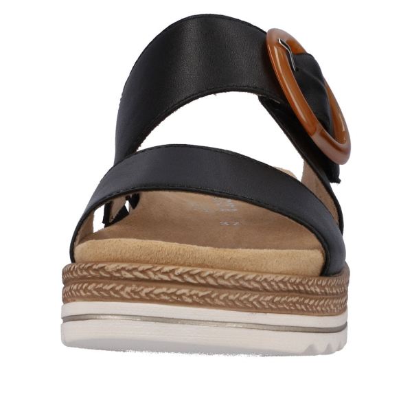 Remonte Women's sandals | Style D0Q51 Casual Mule - Black | Free Delivery