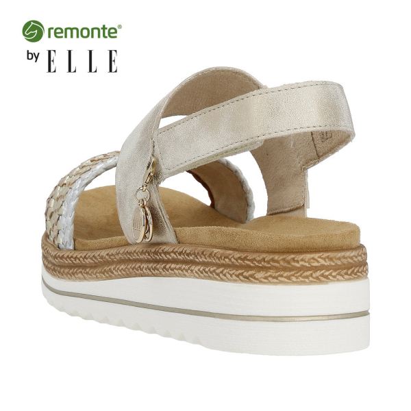 Remonte Women's sandals | Style D0Q56 Casual Sandal - Metallic | Free Delivery