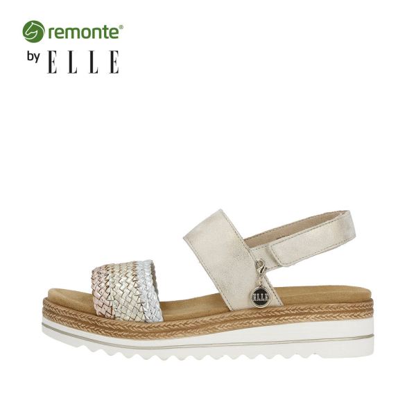 Remonte Women's sandals | Style D0Q56 Casual Sandal - Metallic | Free Delivery