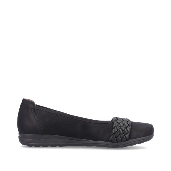 Rieker Women's shoes | Style L9358 Dress Ballerina - Black | Free Delivery