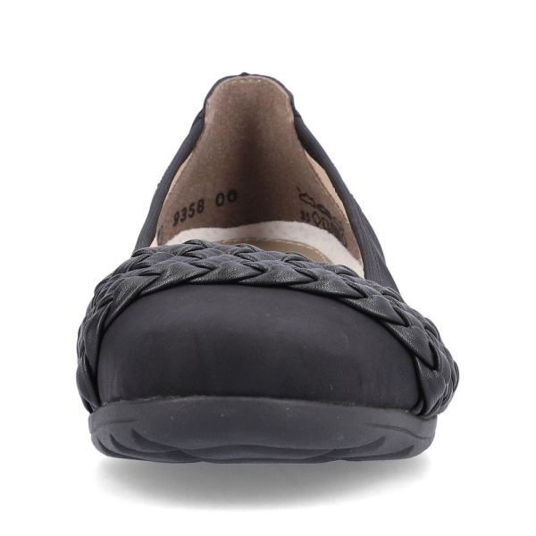 Rieker Women's shoes | Style L9358 Dress Ballerina - Black | Free Delivery