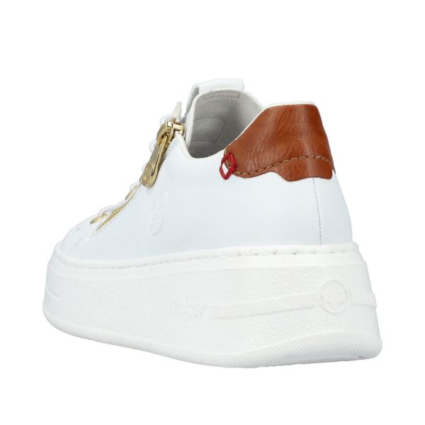 Rieker Women's shoes | Style N5452 Athletic Zipper - White | Free Delivery